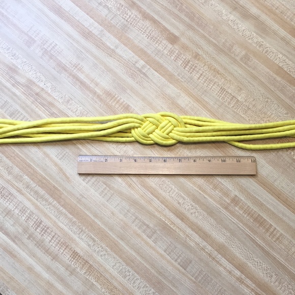 Vintage Yellow Knot Waist Belt - Picture 6 of 8
